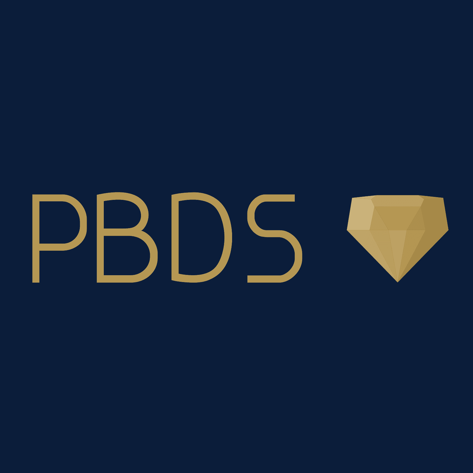 PBDS com diamante dourado